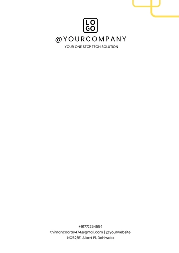 Free IT Services Letterhead Template to Edit Online