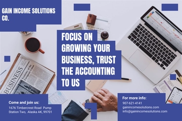 Free Accountancy Firm Postcard Template to Edit Online
