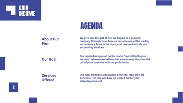 Free Accountancy Firm Presentation Template to Edit Online