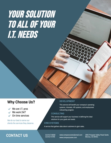 Free Creative Software Company Flyer Template to Edit Online