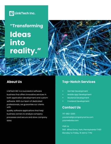 Free Software Promotion Flyer Template to Edit Online