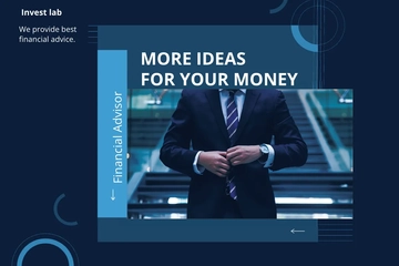 Free Financial Advisor Postcard Template to Edit Online