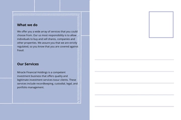 Free Investment Fund Postcard Template to Edit Online