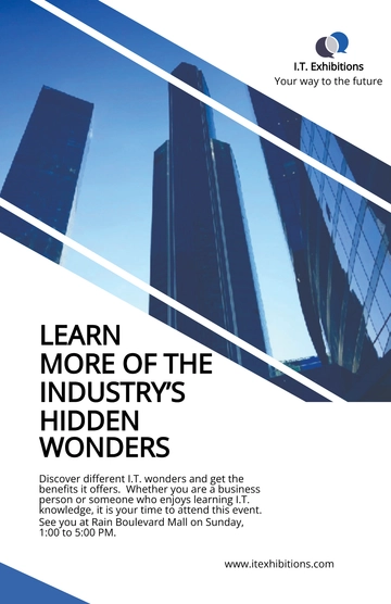 Free Modern IT & Software Poster Template to Edit Online