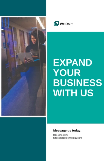 Free IT Consulting Poster Template to Edit Online