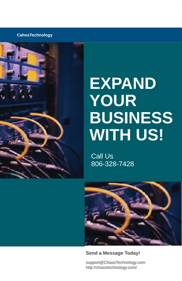 Free IT Service Company Poster Template to Edit Online
