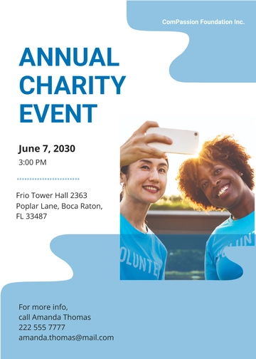 Free Charity Invitation Template to Edit Online