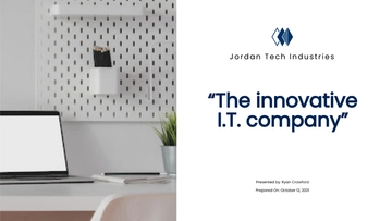 Free IT Services Presentation Template to Edit Online