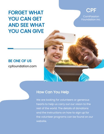 Free Charity Pamphlet Template to Edit Online
