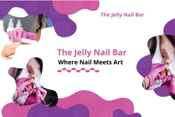 Free Nail Studio Shop Postcard Template to Edit Online