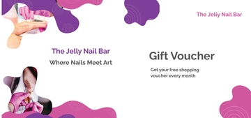 Free Nail Studio Shop Voucher Template to Edit Online