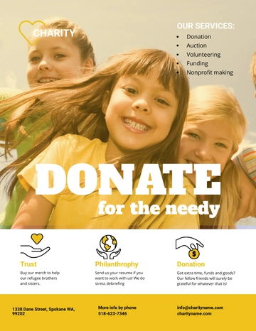 Free NGO Flyer Template to Edit Online