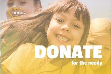 Free NGO Postcard Template to Edit Online