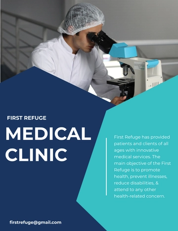 Free Medical Clinic Pamphlet Template to Edit Online