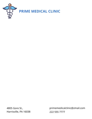 Free Medical Clinic Center Letterhead Template to Edit Online