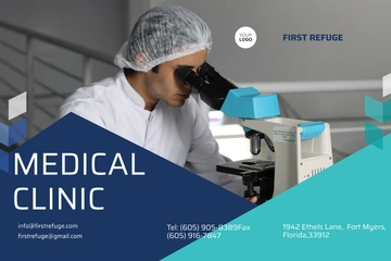 Free Medical Clinic Postcard Template to Edit Online