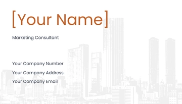 Free Sample Real Estate Business Card Template to Edit Online