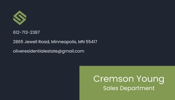 Free Real Estate Salesperson Business Card Template to Edit Online