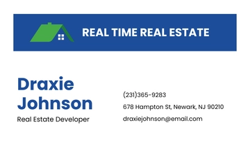 Free Commercial Developer Business Card Template to Edit Online