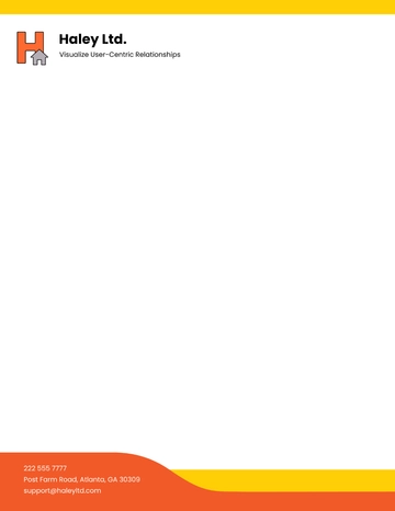 Free Creative Real Estate Letterhead Template to Edit Online