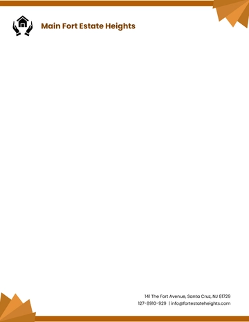 Free Corporate Real Estate Letterhead Template to Edit Online