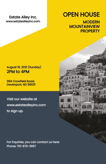 Free Creative Real Estate Poster Template to Edit Online