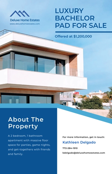Free Real Estate Marketing Poster Template to Edit Online