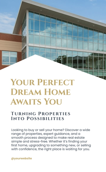 Free Real Estate Sales Poster Template to Edit Online