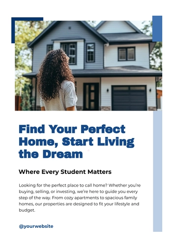 Free Real Estate Advertising Poster Template to Edit Online