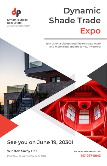Free Real Estate Event Poster Template to Edit Online