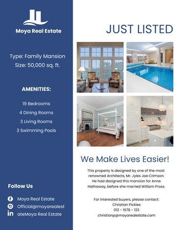 Free Open House New Listing Flyer Template to Edit Online