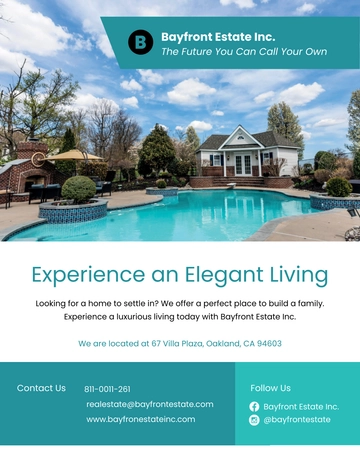 Free Real Estate Advertising Flyer Template to Edit Online