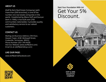 Free Bi-Fold Real Estate Home Hunting Brochure Template to Edit Online