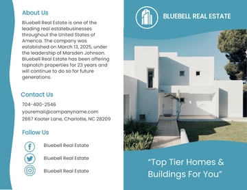 Free Bi-Fold Real Estate Buyers Guide Brochure Template to Edit Online