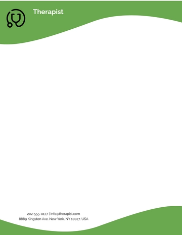 Free Therapy Letterhead Template to Edit Online