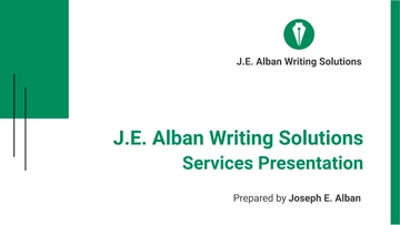 Free Freelance Writer Presentation Template to Edit Online Free Freelance Writer Presentation Template to Edit Online