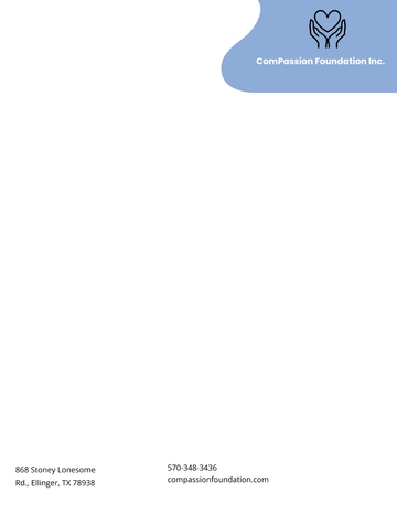 Free Charity Foundation Letterhead Template to Edit Online