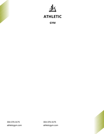 Free Fitness Trainer/Coach Letterhead Template to Edit Online