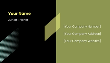 Free Fitness Trainer/Coach Business Card Template to Edit Online