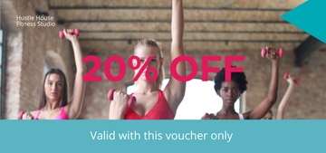 Free Fitness Studio Voucher Template to Edit Online