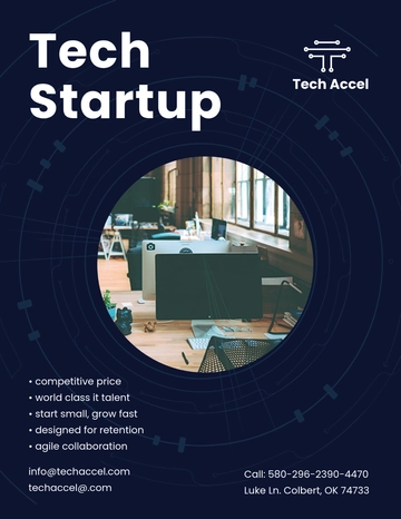 Free Tech Startup Flyer Template to Edit Online | Template.net