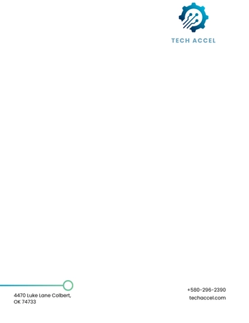 Free Tech Startup Letterhead Template to Edit Online
