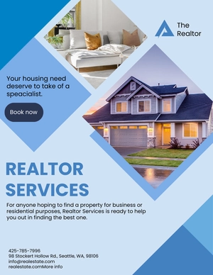 Free Modern Real Estate Agent/Realtor Pamphlet Template to Edit Online