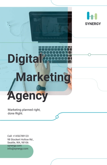 Free Digital Marketing Company Agency Poster Template to Edit Online