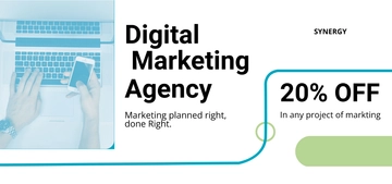Free Digital Marketing Company Agency Voucher Template to Edit Online