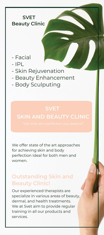 Free Skin Beauty Clinic DL Card Template to Edit Online