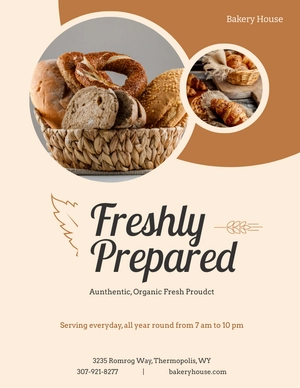 Free Bakery Pamphlet Template to Edit Online