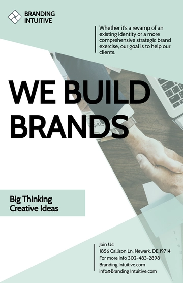 Free Branding Consultant Poster Template to Edit Online