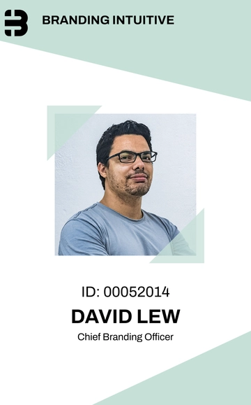 Free Branding Consultant ID Card Template to Edit Online
