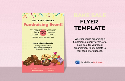 Bake Sale Flyer Template